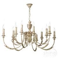 EMI0655 Emile 6 Light Pendant Ceiling Light In Rustic French, Fitting Only