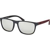 emporio armani ea4087 50426g black burgundy on black mattsilver mirror ...