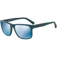 emporio armani ea4071 550855 matte petroleumdark blue mirror blue