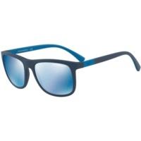 emporio armani ea4079 550455 matte bluedark blue mirror blue