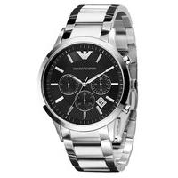 Emporio Armani men\'s chronograph stainless steel bracelet watch