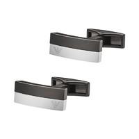 emporio armani architecture two colour stainless steel bar cufflinks