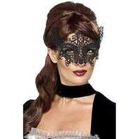 Embroidered Lace Filigree Swirl Eyemask