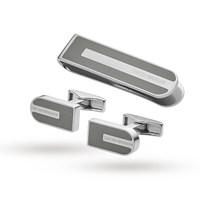Emporio Armani Jewellery Men\'s Stainless Steel Cufflinks Gift Set