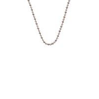 emozioni sterling silver and rose gold plate accent bead chain