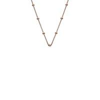 Emozioni Rose Gold Plate Sterling Silver Intermittent Bead Chain