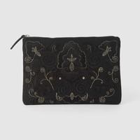 Embroidered Fabric Clutch Bag