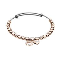 emozioni bracelet beads rose gold plated