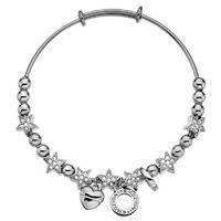 Emozioni Bangle Crystal Star Silver