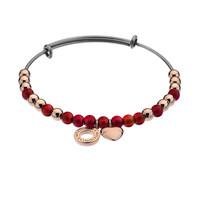 Emozioni Bracelet Red And Rose Gold Plated