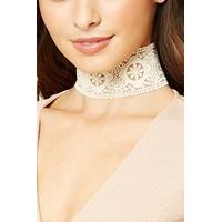 Embroidered Lace Choker