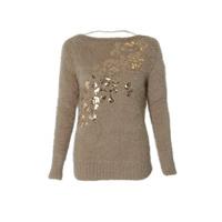 Embellished Fluffy Jumper