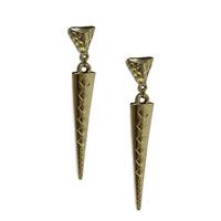 Embossed Spike Statement Earrings