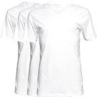 Emporio Armani Mens V-Neck Three Pack T-Shirt White