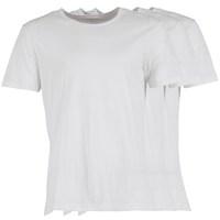 Emporio Armani Mens Genuine Cotton Three Pack T-Shirt White