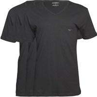 Emporio Armani Mens V-Neck Three Pack T-Shirt Black