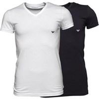 Emporio Armani Mens Two Pack T-Shirt White/Navy