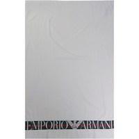 Emporio Armani Mens Beach Towel White