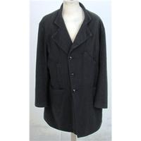 Emporio Armani, size XXL black & brown striped coat