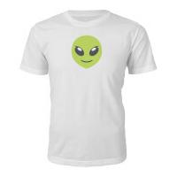 Emoji Unisex Alien Face T-Shirt - White - L