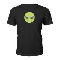 emoji unisex alien face t shirt black xxl