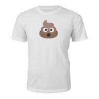 emoji unisex poo face t shirt white xxl