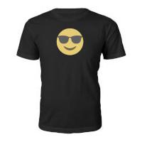 Emoji Unisex Cool Dude T-Shirt - Black - L