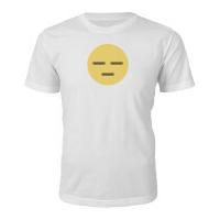 Emoji Unisex Meh Face T-Shirt - White - S