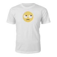 Emoji Unisex Eye Roll Face T-Shirt - White - M