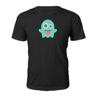 Emoji Unisex Ghost Face T-Shirt - Black - M