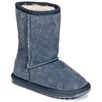 emu wallaby lo girlss childrens mid boots in blue