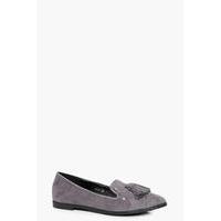 Embellished Slipper Ballet - grey