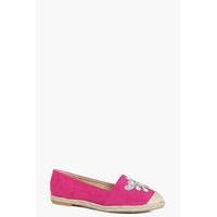 Embellished Espadrille - pink