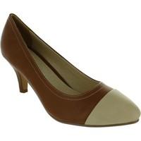 emilio luca x toe cap womens court shoes in brown