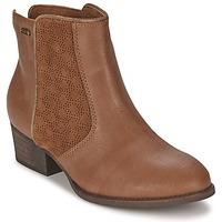 emu hepburn womens low ankle boots in brown