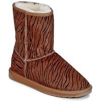 emu stinger fur lo womens mid boots in brown