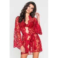 Embrace of Lace kimono + thong