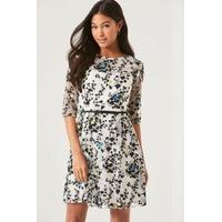Embroidered Mini Dress