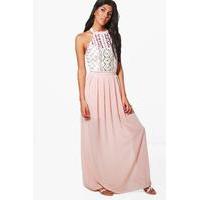 Embellished Maxi Dress - blush