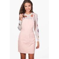 Emily Pinafore Denim Dress - pink