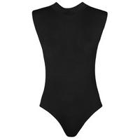 Emma Sleeveless Turtle Neck Bodysuit - Black