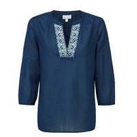 Embroidered Voile Blouse (Navy / 20)