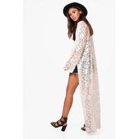 Emma Lace Maxi Duster - cream