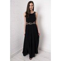 Embellished Maxi Dress in Black