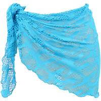 emmatika turquoise sarong solid cianico saronga womens cover ups in bl ...