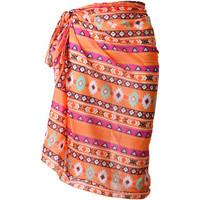 Emmatika Orange Sarong Apache Voil women\'s Cover-ups in orange