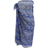 emmatika blue sarong joy blue voil womens cover ups in blue