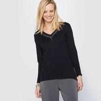 embellished jumper 10 wool