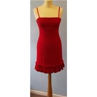 emporio armani size 10 red dress