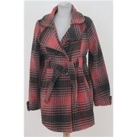 Emma Kiss size S pink mix checked coat